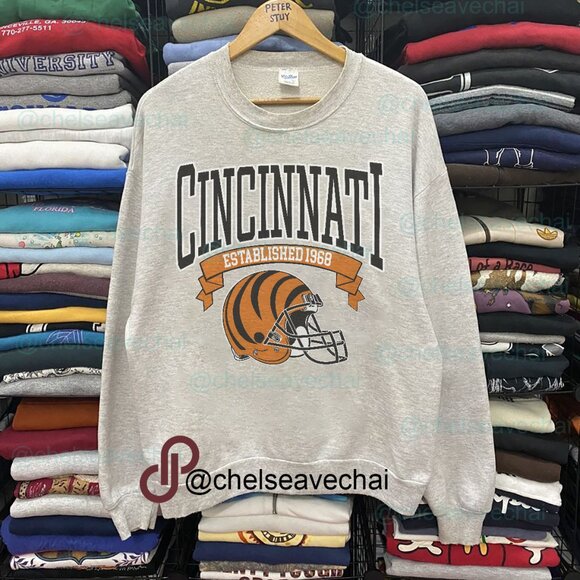 Tops - Vintage Cincinnati Bengals Football Tee NFL Bengals Football Men Women Shirt Tee
